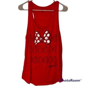 XXL Disney Minnie Mouse Bejeweled Bow Tank Top